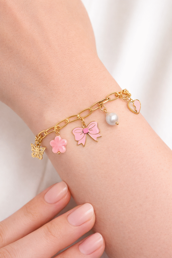 BLUSH BOW BRACELET