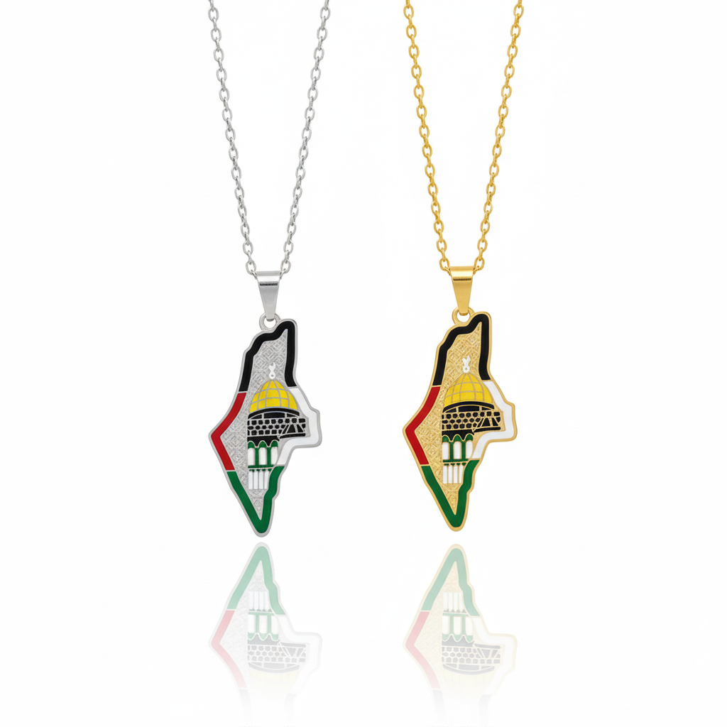 AL-QUDS MAP NECKLACE