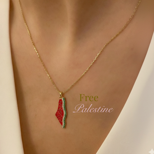 PALESTINE WATERMELON NECKLACE