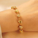 ZENIA 24K GOLD BEADED BRACELET