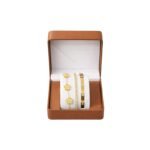 TITANIUM  FIVE-LEAF CLOVER LUXE 3-IN-1 BRACELET SET