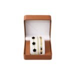 TITANIUM  FIVE-LEAF CLOVER LUXE 3-IN-1 BRACELET SET