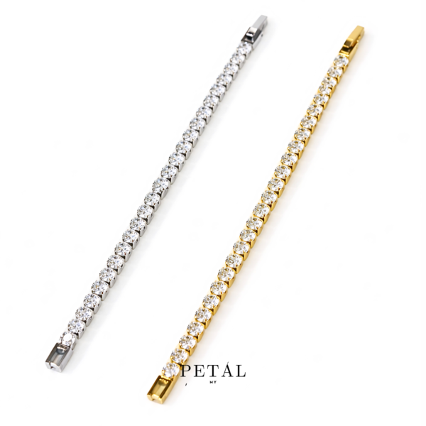 Lumi Luxe Tennis Bracelet Anti Tarnish Waterproof Bracelet Simple Elegant Jewellery Gift