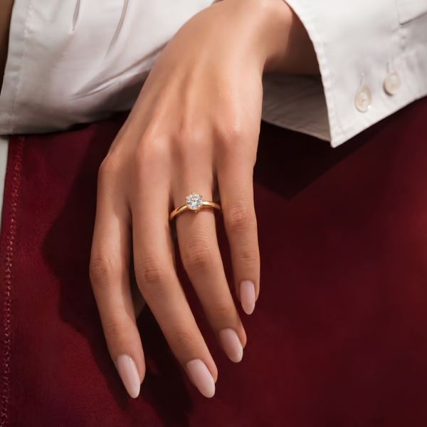 (PETALMY) LIORA TITANIUM RINGS WITH BOX RING FOR GIRLFRIEND RING FOR GIFT ANNIVERSARY ENGAGEMENT JEWELLERY