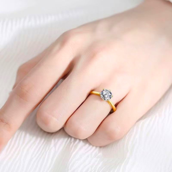 (PETALMY) LIORA TITANIUM RINGS WITH BOX RING FOR GIRLFRIEND RING FOR GIFT ANNIVERSARY ENGAGEMENT JEWELLERY
