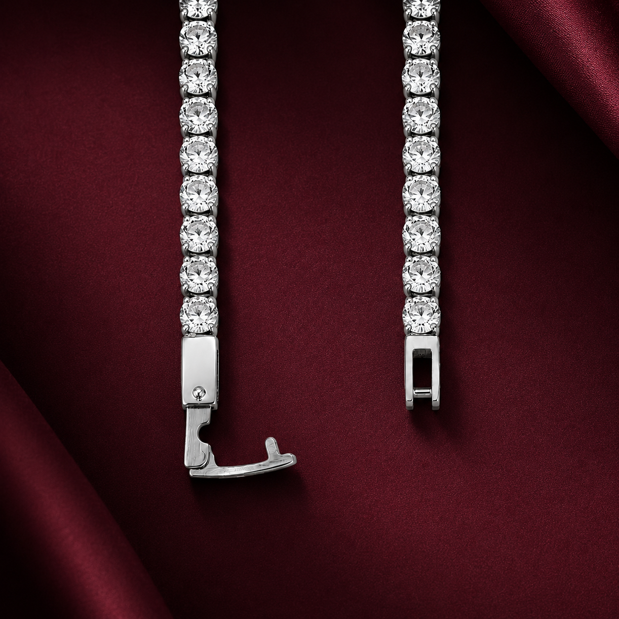 Designed with a secure box clasp and safety latch for extra protection. This premium locking system keeps your bracelet firmly in place while offering a seamless, elegant finish for comfortable everyday wear.